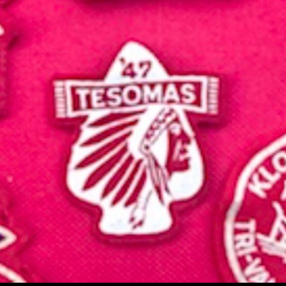 NICE! VINTAGE BSA 1947 TESOMAS ORDER ARROW FELT PATCH